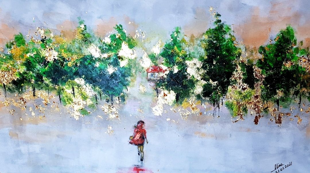 ArteDiAlina.com painting: Golden fairy tale